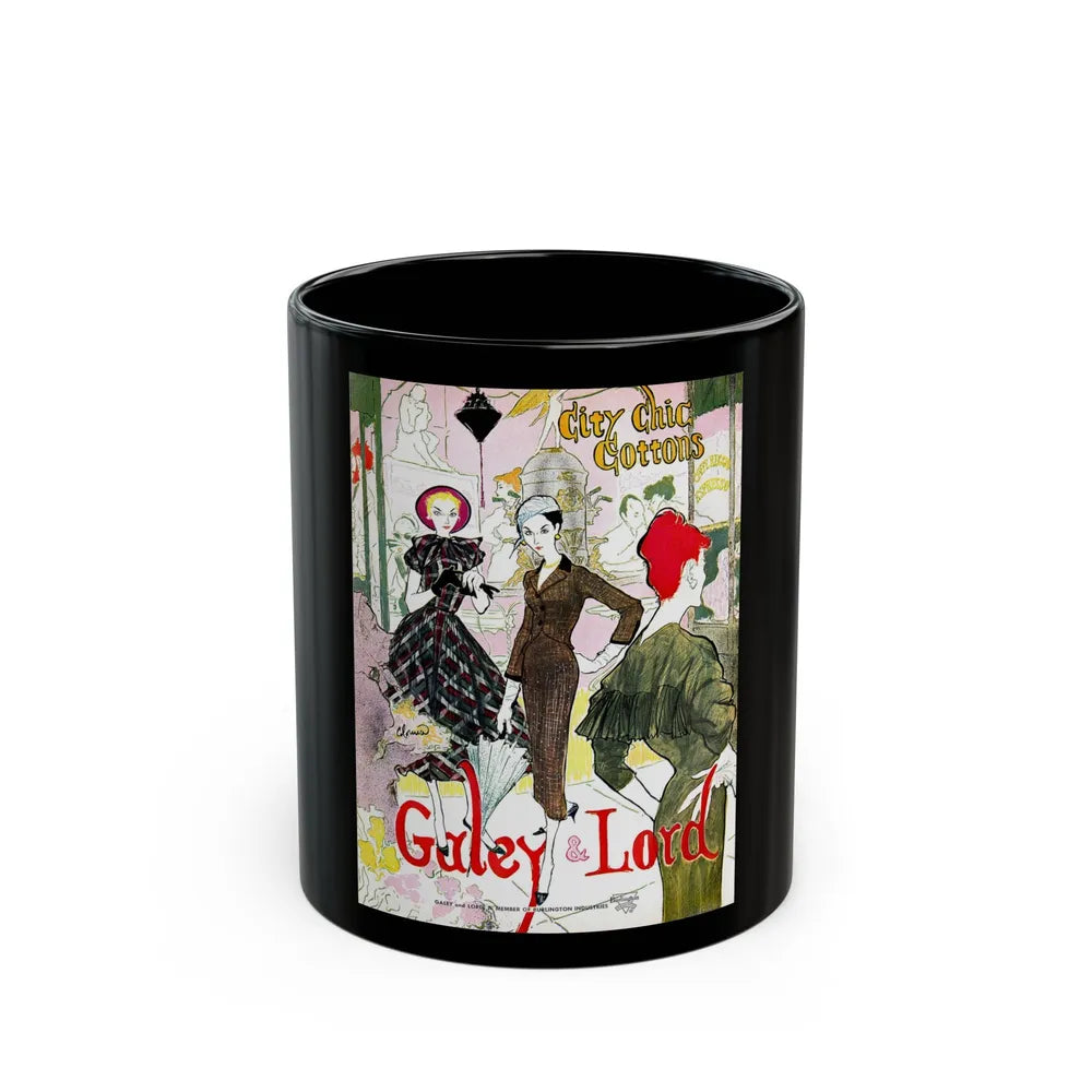 Galey & Lord, 1957 (1) - Black Coffee Mug-11oz-Go Mug Yourself