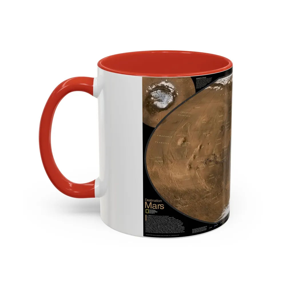 Space - MARS (2001) (Map) Accent Coffee Mug-Go Mug Yourself