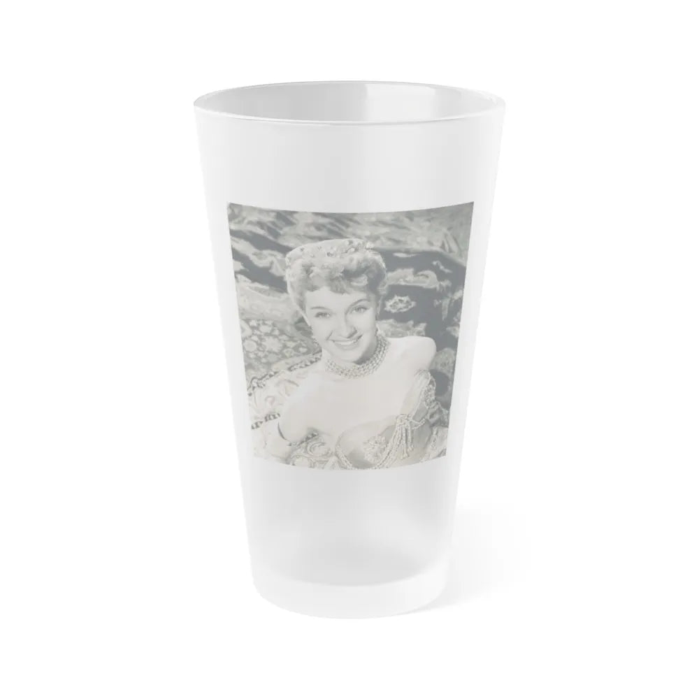 Lisa Gastoni #31 (Vintage Female Icon) Frosted Pint 16oz-16oz-Frosted-Go Mug Yourself