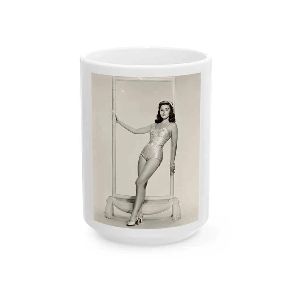 Elaine Stewart #144 (Vintage Female Icon) White Coffee Mug-15oz-Go Mug Yourself