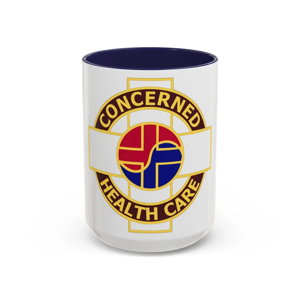 Medical Command Korea (U.S. Army) Accent Coffee Mug-15oz-Navy-Go Mug Yourself