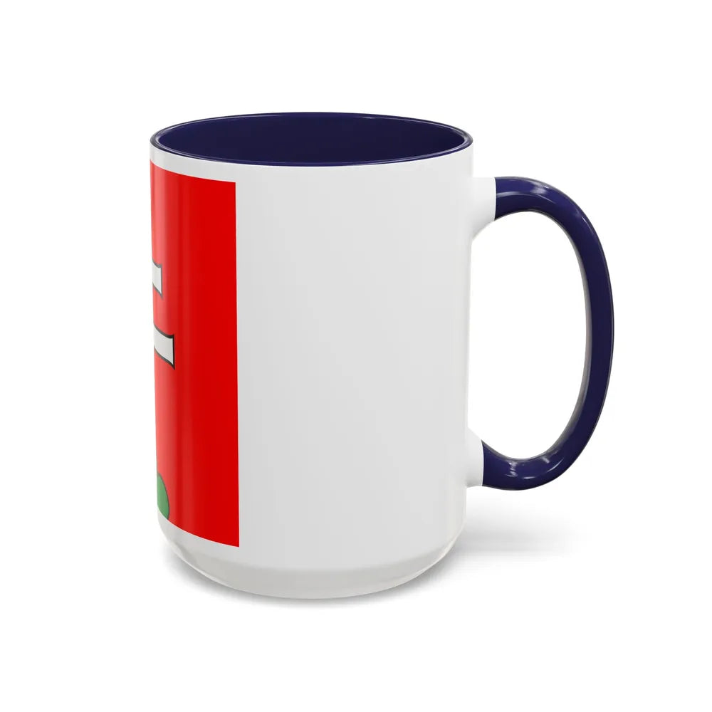 Flag of Elfingen Switzerland - Accent Coffee Mug-Go Mug Yourself