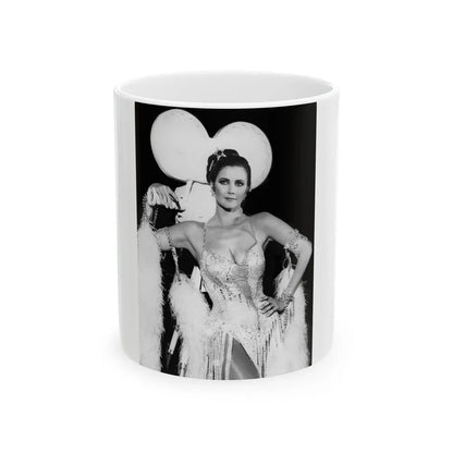 Lynda Carter #285 (Vintage Female Icon) White Coffee Mug-11oz-Go Mug Yourself