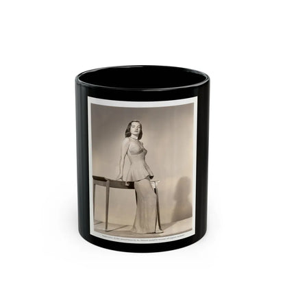 Ella Raines #163 (Vintage Female Icon) Black Coffee Mug-11oz-Go Mug Yourself