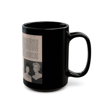 Kim Novak #149 - Scanned Mag. 66 Photos (Vintage Female Icon) Black Coffee Mug-Go Mug Yourself