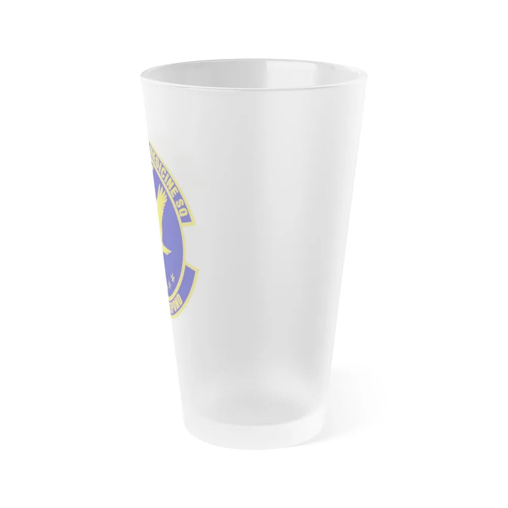 35th Aerospace Medicine Squadron (U.S. Air Force) Frosted Pint Glass 16oz-Go Mug Yourself