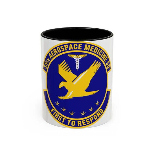 35th Aerospace Medicine Squadron (U.S. Air Force) Accent Coffee Mug 11oz Black - Go Mug Yourself