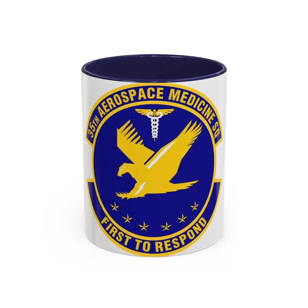 35th Aerospace Medicine Squadron (U.S. Air Force) Accent Coffee Mug 11oz Navy - Go Mug Yourself