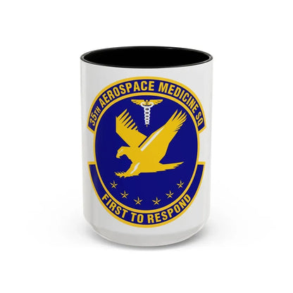 35th Aerospace Medicine Squadron (U.S. Air Force) Accent Coffee Mug 15oz Black - Go Mug Yourself