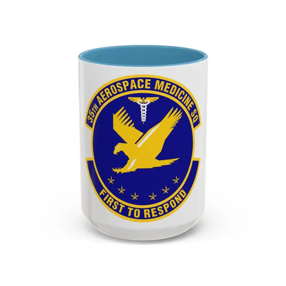 35th Aerospace Medicine Squadron (U.S. Air Force) Accent Coffee Mug 15oz Light Blue - Go Mug Yourself