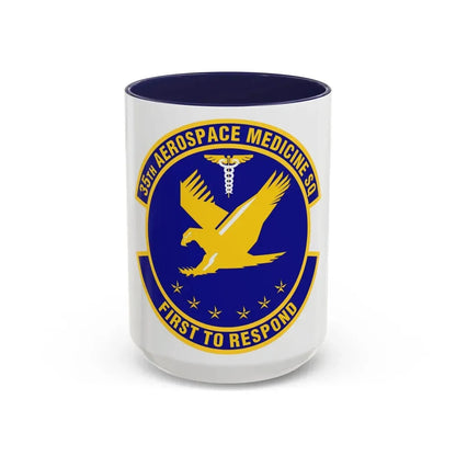 35th Aerospace Medicine Squadron (U.S. Air Force) Accent Coffee Mug 15oz Navy - Go Mug Yourself