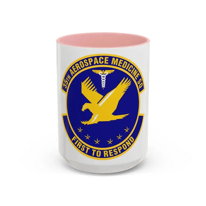 35th Aerospace Medicine Squadron (U.S. Air Force) Accent Coffee Mug 15oz Pink - Go Mug Yourself