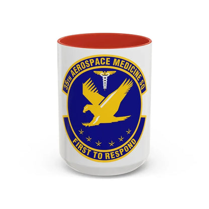 35th Aerospace Medicine Squadron (U.S. Air Force) Accent Coffee Mug 15oz Red - Go Mug Yourself
