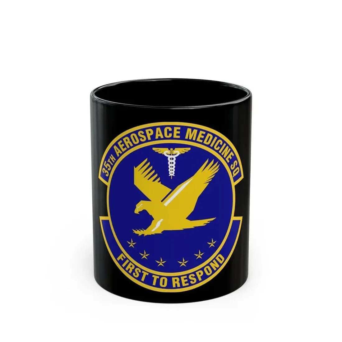 35th Aerospace Medicine Squadron (U.S. Air Force) Black Coffee Mug 11oz - Go Mug Yourself