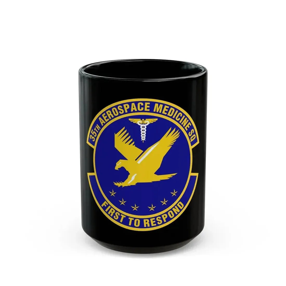 35th Aerospace Medicine Squadron (U.S. Air Force) Black Coffee Mug 15oz - Go Mug Yourself