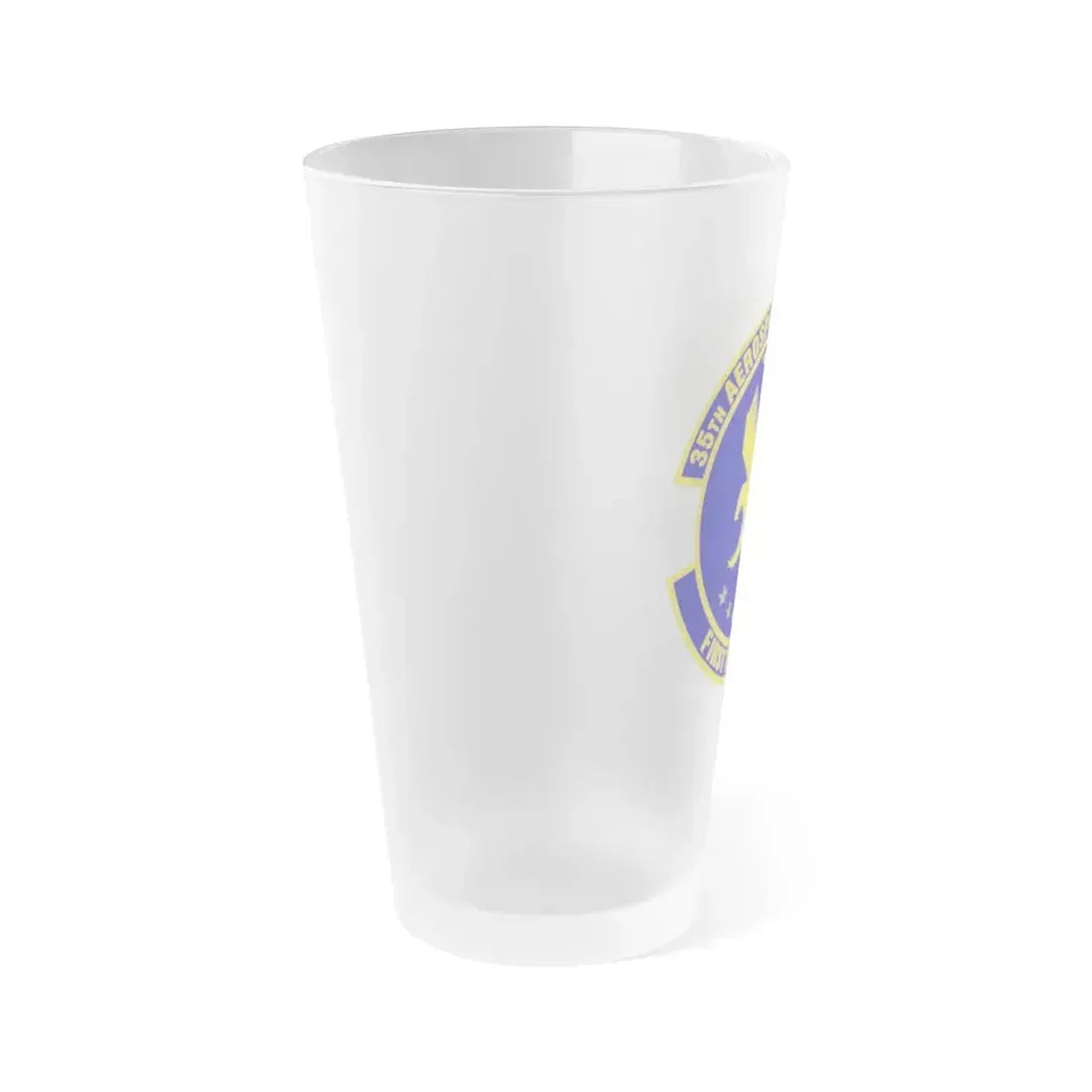 35th Aerospace Medicine Squadron (U.S. Air Force) Frosted Pint Glass 16oz - Go Mug Yourself