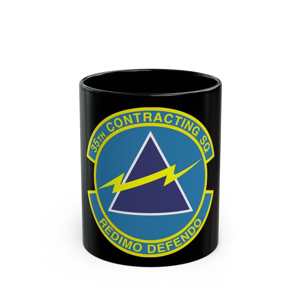 35th Contracting Squadron (U.S. Air Force) Black Coffee Mug-11oz-Go Mug Yourself