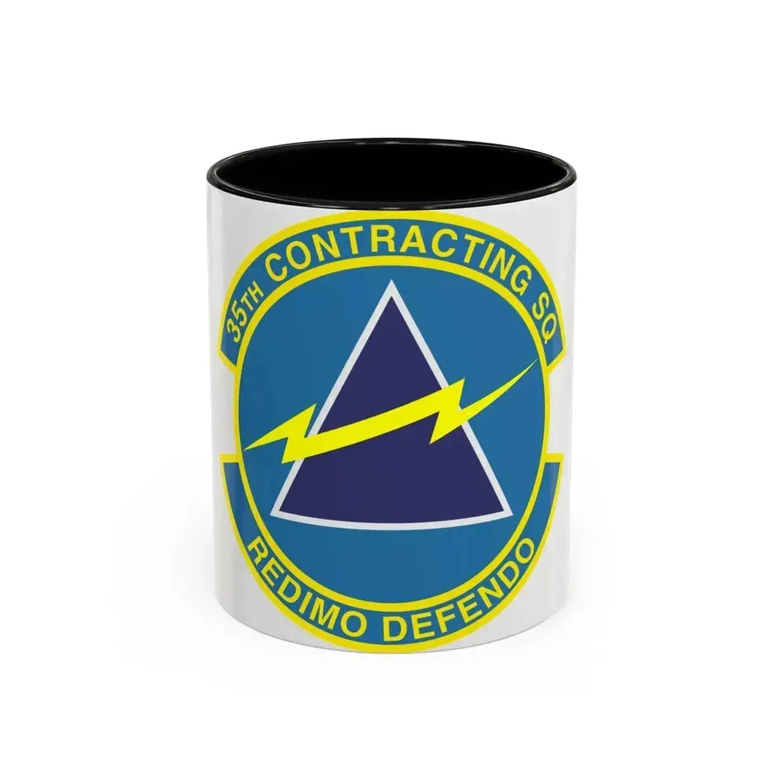 35th Contracting Squadron (U.S. Air Force) Accent Coffee Mug 11oz Black - Go Mug Yourself