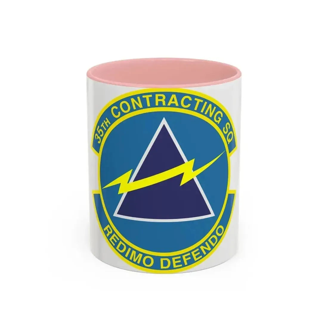 35th Contracting Squadron (U.S. Air Force) Accent Coffee Mug 11oz Pink - Go Mug Yourself