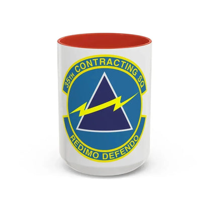 35th Contracting Squadron (U.S. Air Force) Accent Coffee Mug 15oz Red - Go Mug Yourself