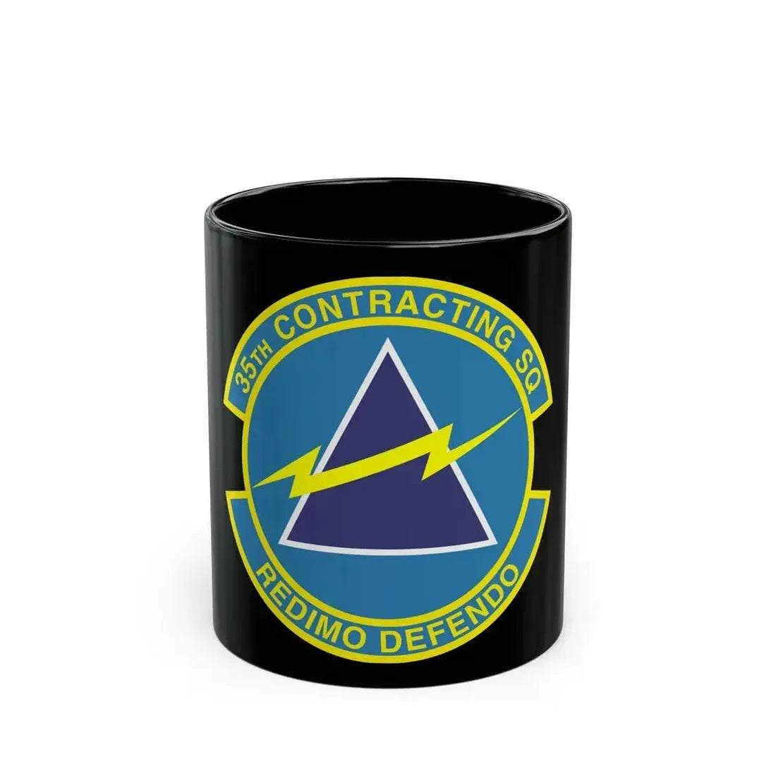 35th Contracting Squadron (U.S. Air Force) Black Coffee Mug 11oz - Go Mug Yourself