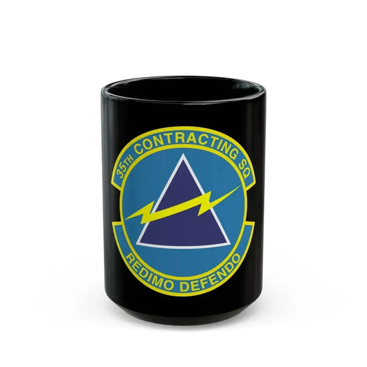 35th Contracting Squadron (U.S. Air Force) Black Coffee Mug 15oz - Go Mug Yourself