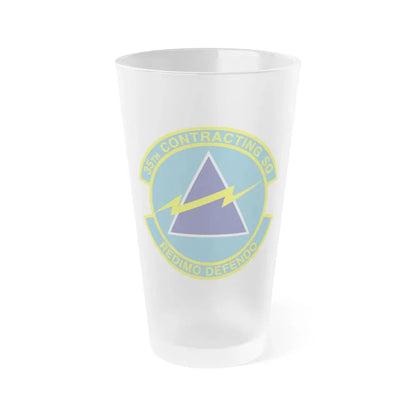 35th Contracting Squadron (U.S. Air Force) Frosted Pint Glass 16oz Default Title - Go Mug Yourself