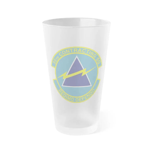 35th Contracting Squadron (U.S. Air Force) Frosted Pint Glass 16oz Default Title - Go Mug Yourself