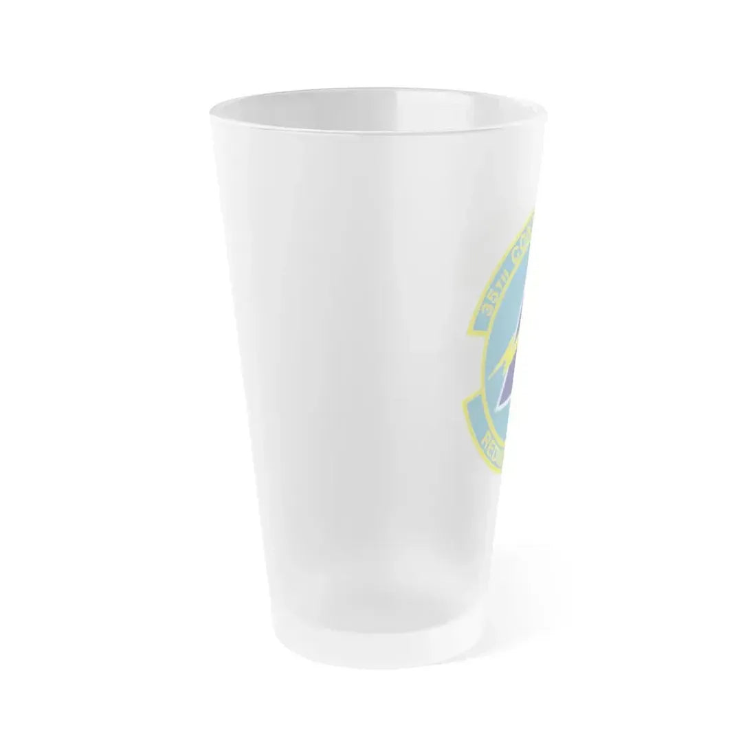35th Contracting Squadron (U.S. Air Force) Frosted Pint Glass 16oz - Go Mug Yourself