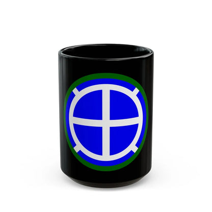 35th Infantry Division SSI (U.S. Army) Black Coffee Mug-15oz-Go Mug Yourself