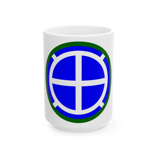 35th Infantry Division SSI (U.S. Army) White Coffee Mug-15oz-Go Mug Yourself