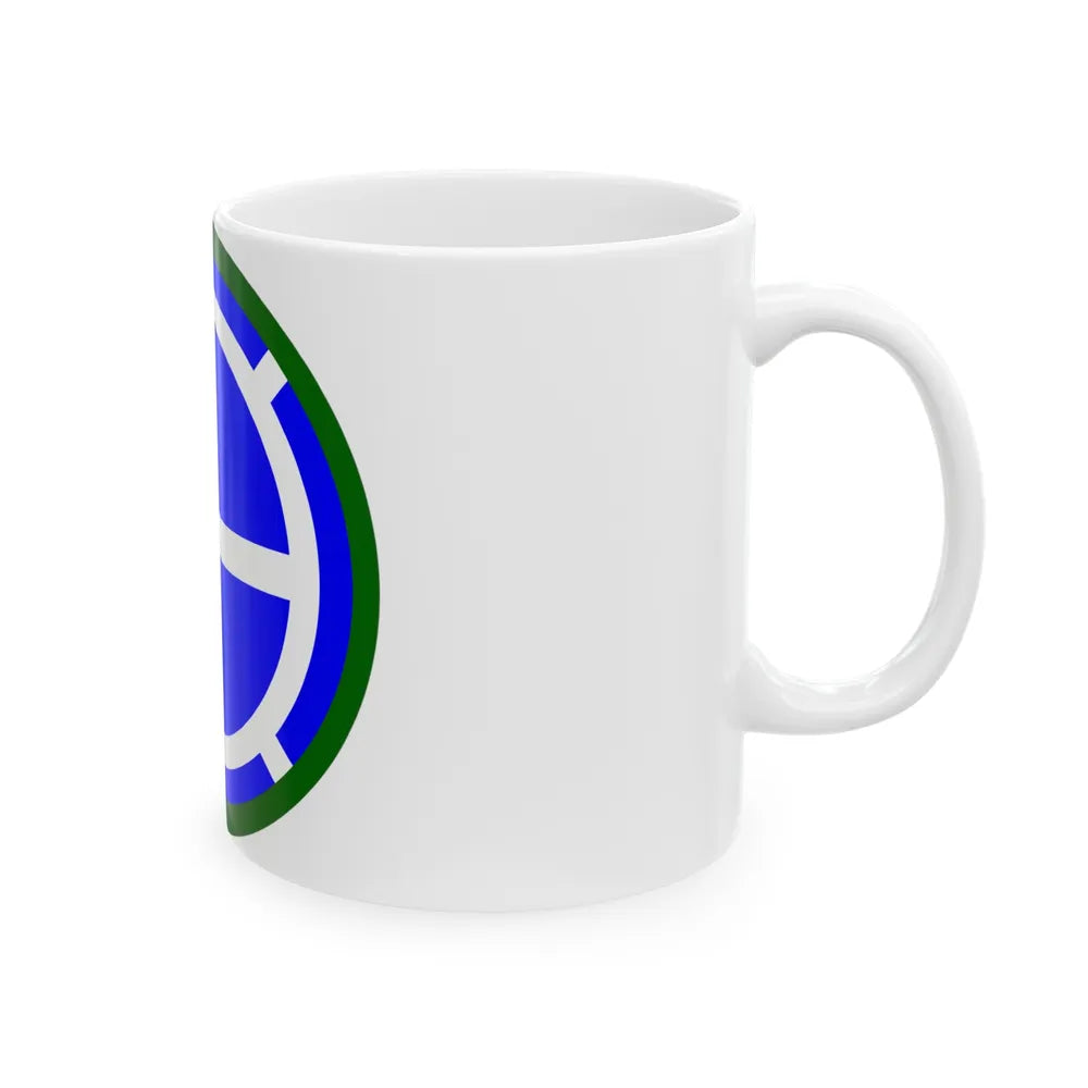 35th Infantry Division SSI (U.S. Army) White Coffee Mug-Go Mug Yourself