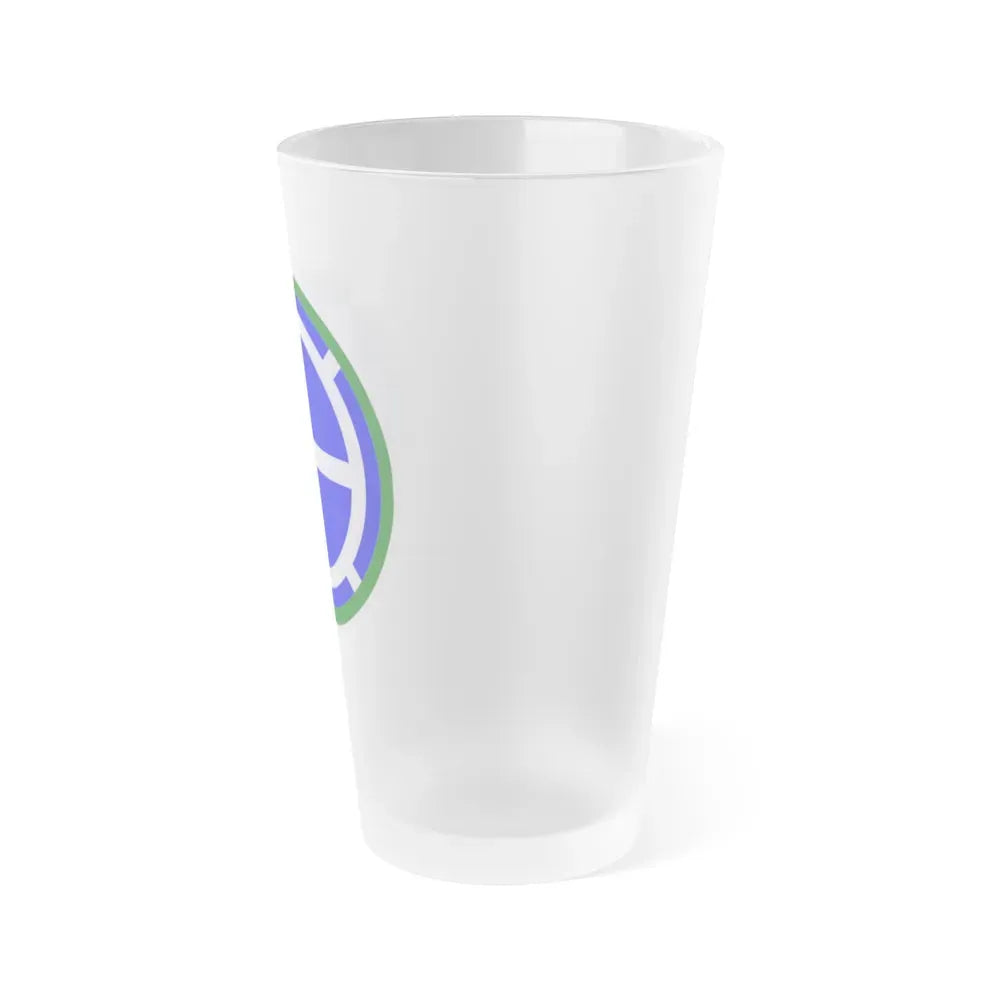 35th Infantry Division SSI (U.S. Army) Frosted Pint Glass 16oz - Go Mug Yourself