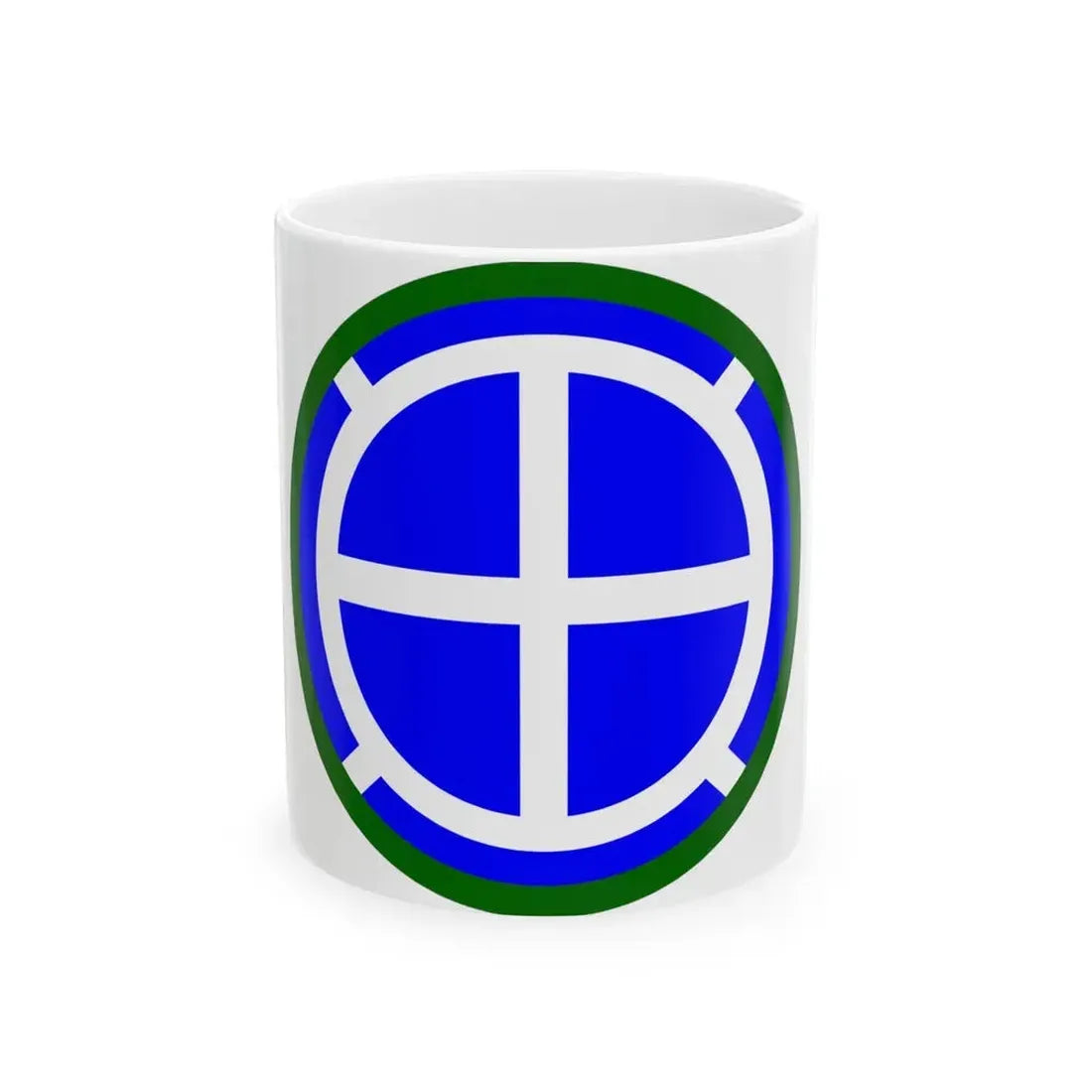 35th Infantry Division SSI (U.S. Army) White Coffee Mug 11oz - Go Mug Yourself