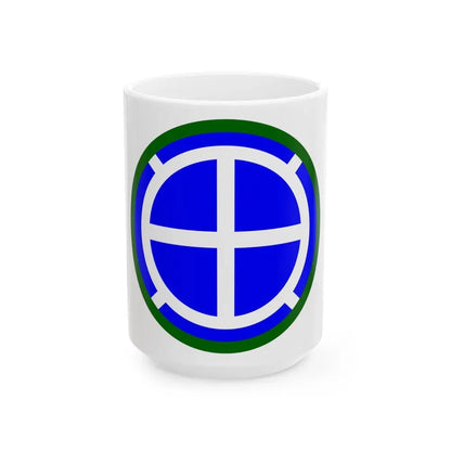 35th Infantry Division SSI (U.S. Army) White Coffee Mug 15oz - Go Mug Yourself