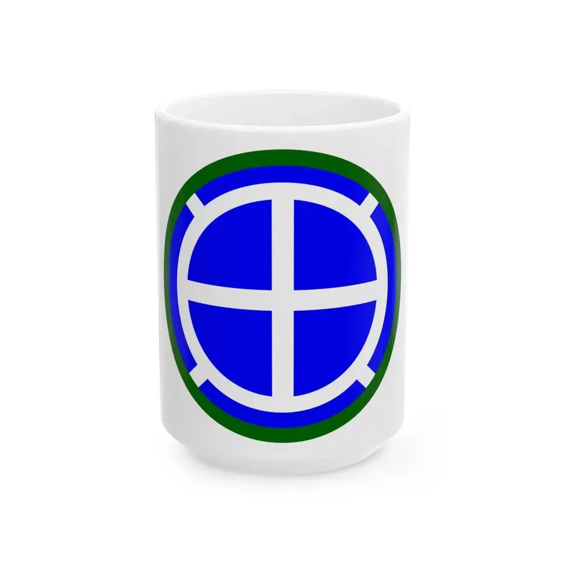 35th Infantry Division SSI (U.S. Army) White Coffee Mug 15oz - Go Mug Yourself
