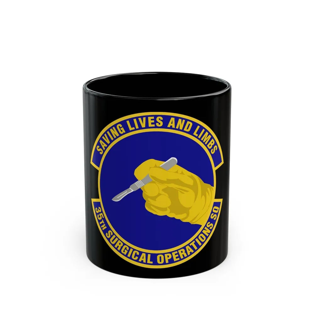 35th Surgical Operations Squadron (U.S. Air Force) Black Coffee Mug-11oz-Go Mug Yourself