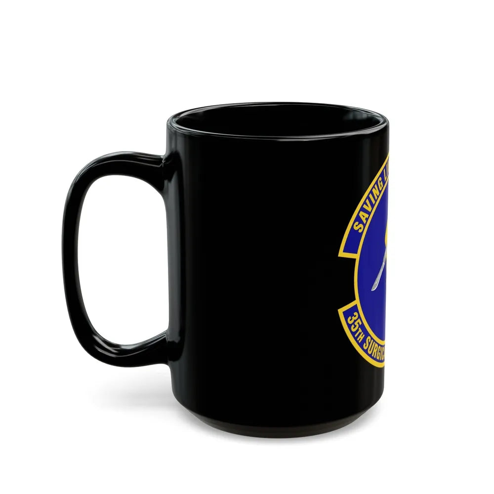 35th Surgical Operations Squadron (U.S. Air Force) Black Coffee Mug-Go Mug Yourself