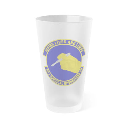 35th Surgical Operations Squadron (U.S. Air Force) Frosted Pint Glass 16oz-16oz-Frosted-Go Mug Yourself