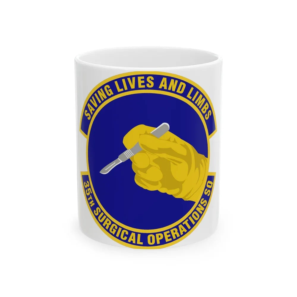 35th Surgical Operations Squadron (U.S. Air Force) White Coffee Mug-11oz-Go Mug Yourself