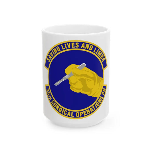 35th Surgical Operations Squadron (U.S. Air Force) White Coffee Mug-15oz-Go Mug Yourself