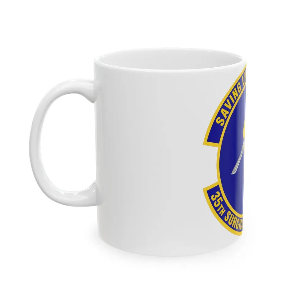 35th Surgical Operations Squadron (U.S. Air Force) White Coffee Mug-Go Mug Yourself