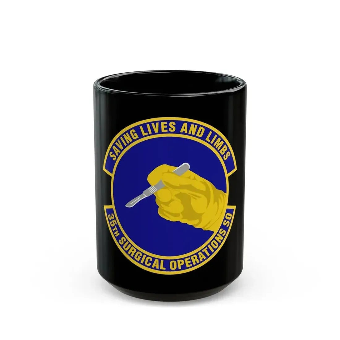 35th Surgical Operations Squadron (U.S. Air Force) Black Coffee Mug - Go Mug Yourself