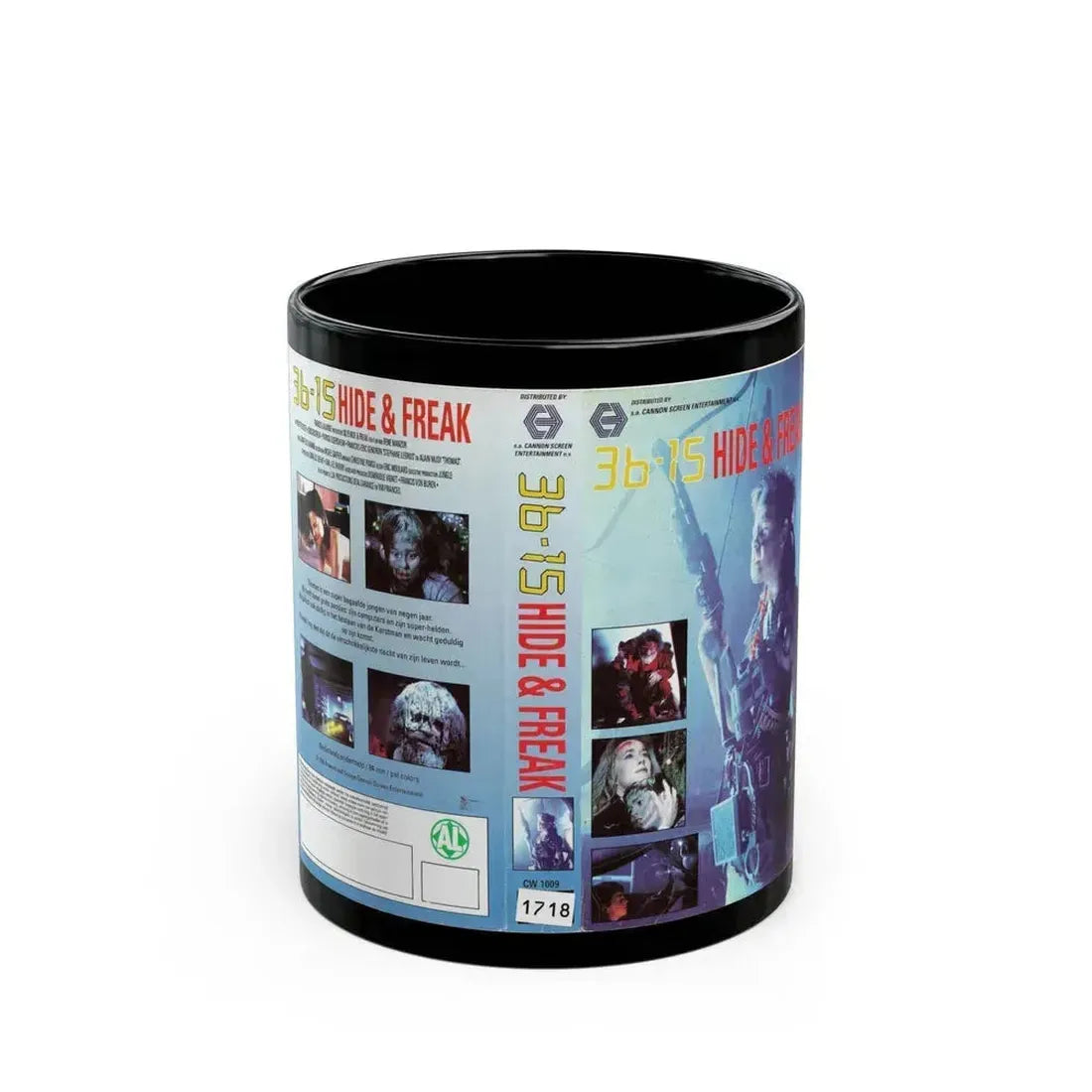 36 15 HIDE AND FREAK (VHS COVER) - Black Coffee Mug 11oz - Go Mug Yourself