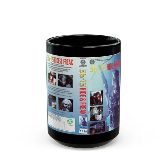 36 15 HIDE AND FREAK (VHS COVER) - Black Coffee Mug 15oz - Go Mug Yourself