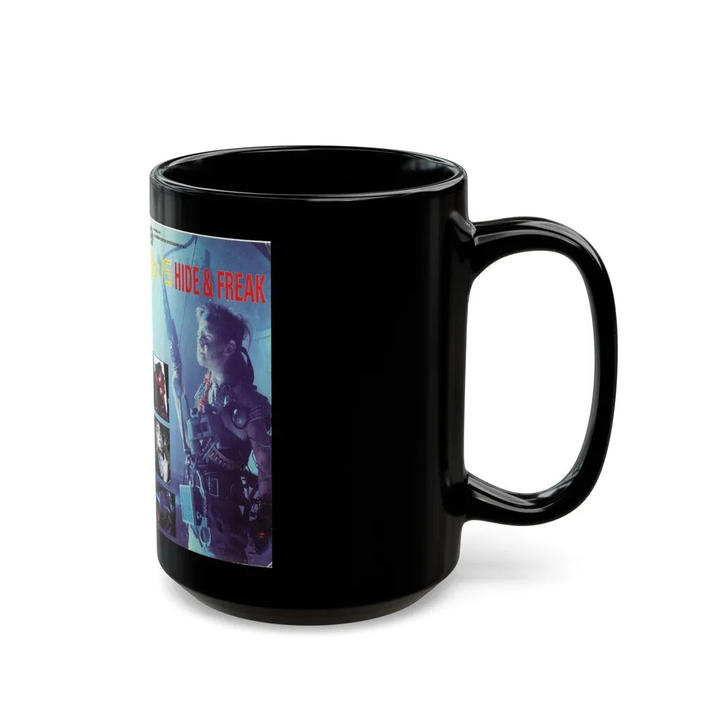 36 15 HIDE AND FREAK (VHS COVER) - Black Coffee Mug-Go Mug Yourself