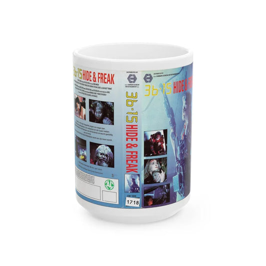 36 15 HIDE AND FREAK (VHS COVER) - White Coffee Mug-15oz-Go Mug Yourself