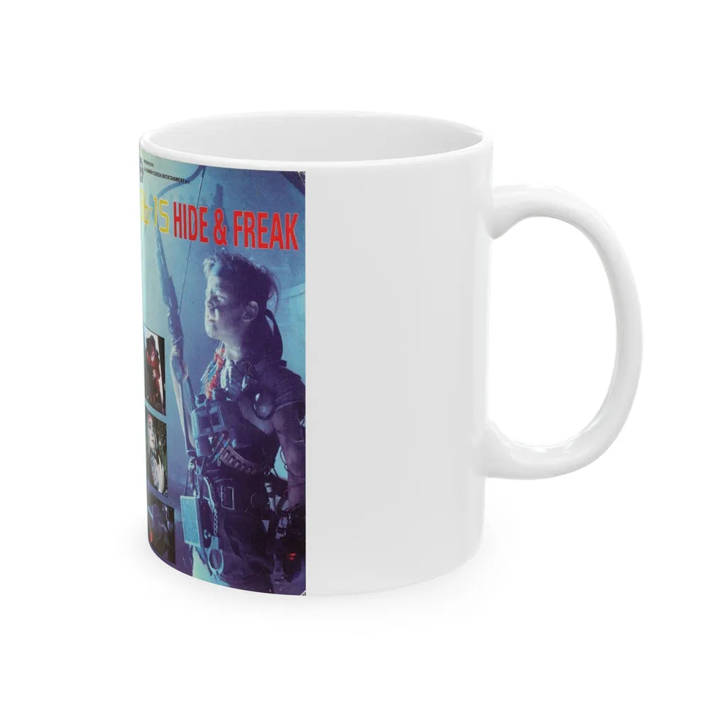 36 15 HIDE AND FREAK (VHS COVER) - White Coffee Mug-Go Mug Yourself