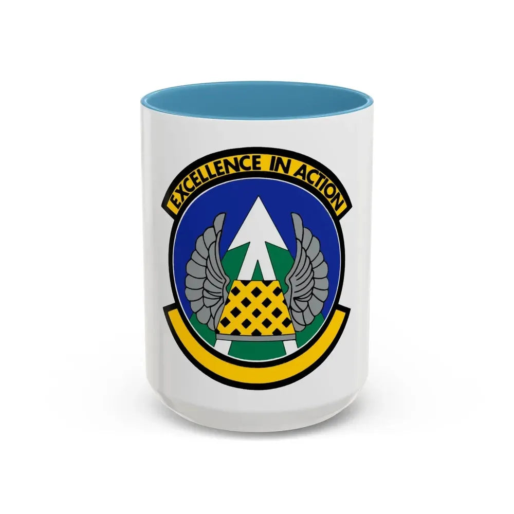 36 Aerial Port Squadron AFRC (U.S. Air Force) Accent Coffee Mug 15oz Light Blue - Go Mug Yourself