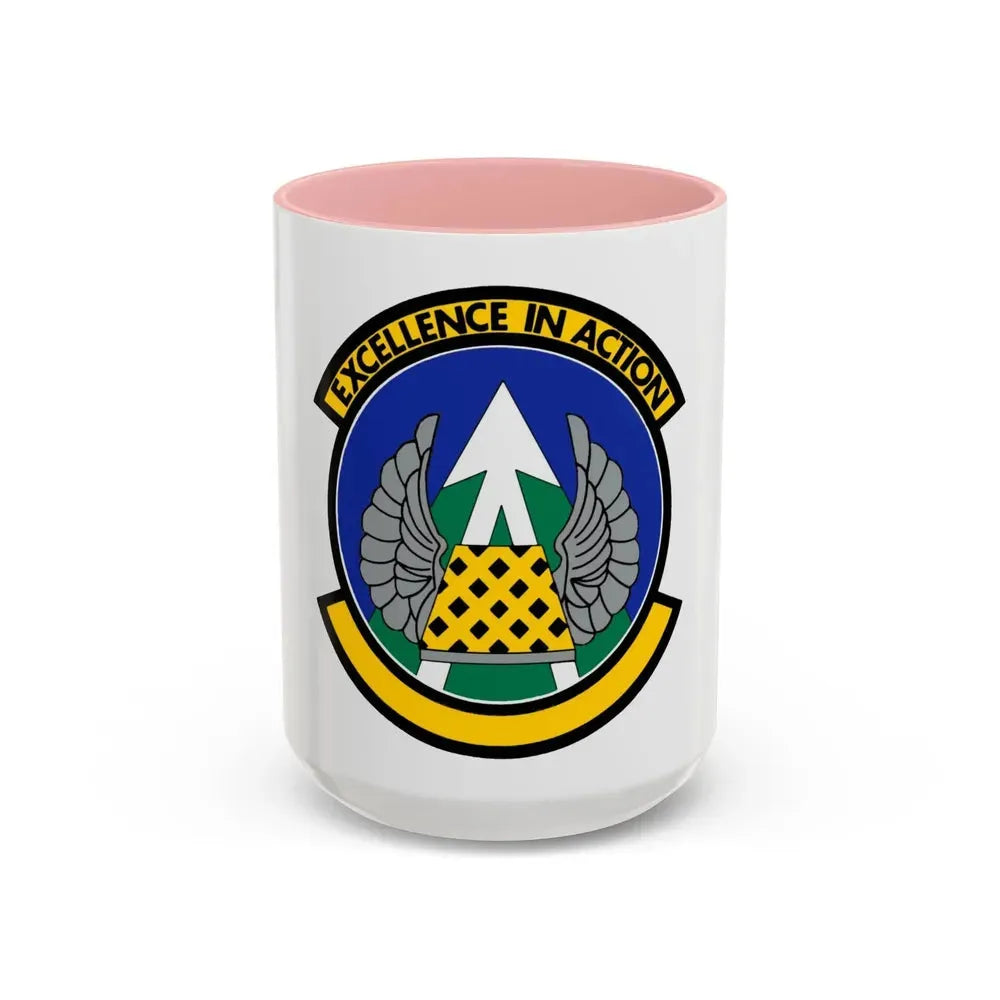 36 Aerial Port Squadron AFRC (U.S. Air Force) Accent Coffee Mug 15oz Pink - Go Mug Yourself